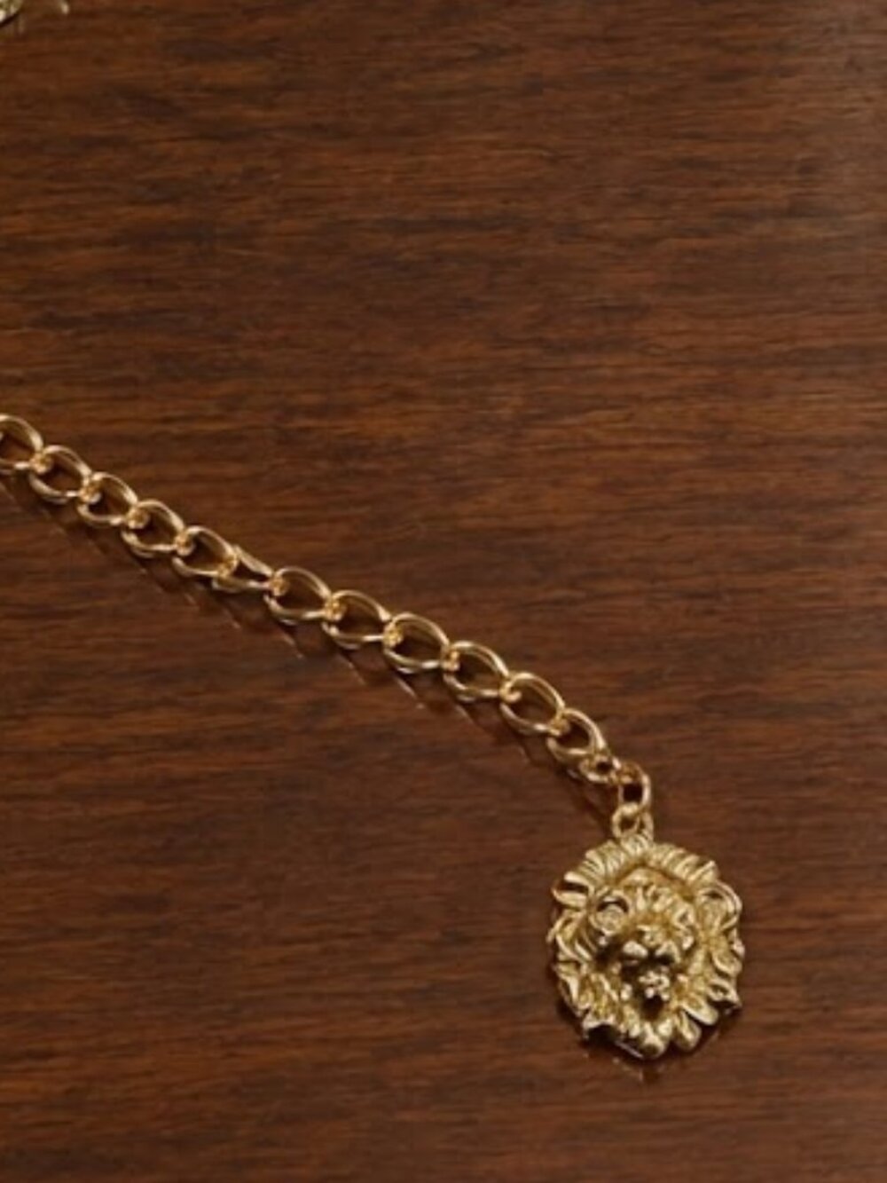 Vintage Anne Klein Gold Plated Brass Elephant Chain Link Belt - Picture 13 of 15